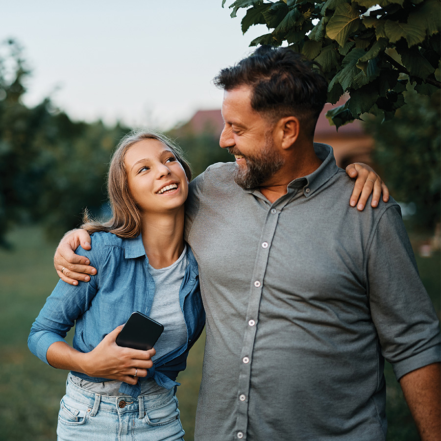 Father and daughter